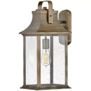 Elstead Quintessentiale - Quintiesse Hinkley Grant Outdoor Wall Lantern Burnished Bronze, IP44