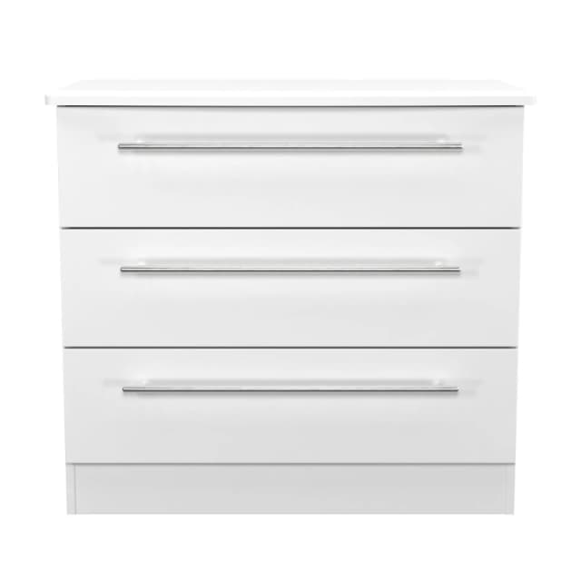 Ready Assembled 2 U Carlton 3 Drawer Chest (Ready Assembled) in White Size: Medium White Unisex Medium