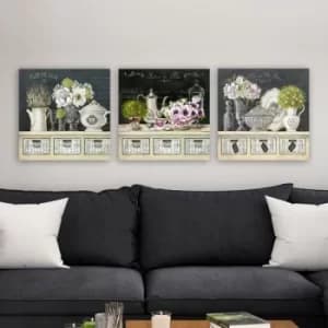 drprc9003 Multicolor Decorative Canvas Painting (3 Pieces)