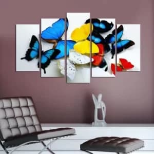 5PMDF-38 Multicolor Decorative MDF Painting (5 Pieces)