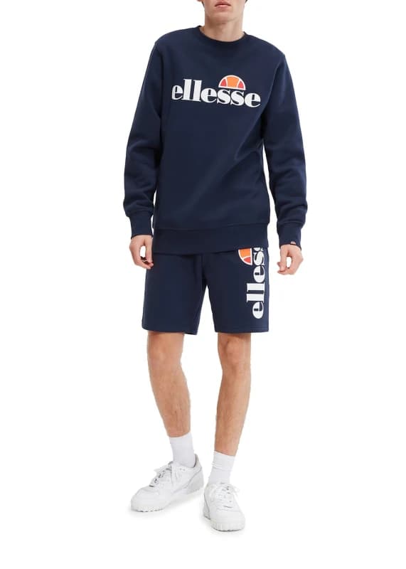 Ellesse Mens SL Succiso Sweatshirt in Navy Size: Medium Navy Male M