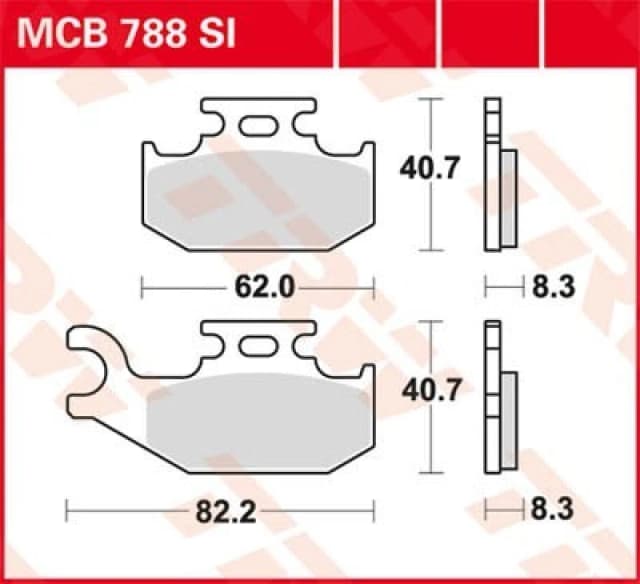 TRW MCB788SI Brake pad set Brake Pad Set,disc brake (402)