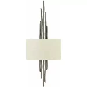 Loops - Twin Wall Light Sconce Metallic Matte Bronze LED E14 60W Bulb