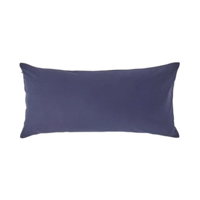 Homescapes Continental Egyptian Cotton Pillowcase 200 TC, 40 x 80cm Navy