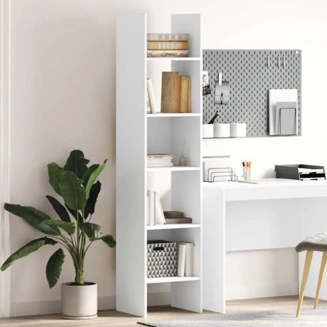 VIDAXL Book Cabinet White 40x35x180cm Engineered Wood Vidaxl 8720286352533