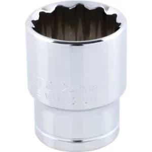 Socket Bi-hexagon 1/2" Square Drive 24MM Chrome Vanadium (12-Point)