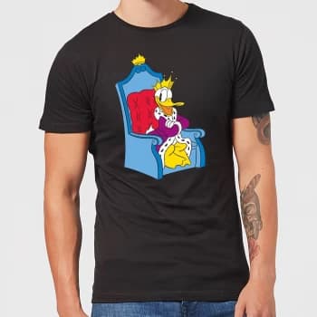 Disney King Donald Mens T-Shirt - Black - 3XL - Black