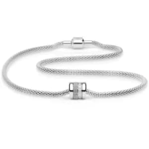 Ladies Bering White Steel Necklace