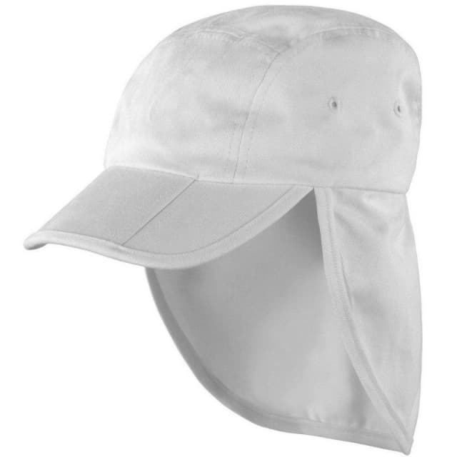 Result Mens Headwear Folding Legionnaire Hat Cap in White White Male One Size