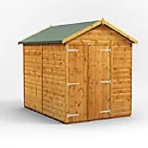 Power Garden Shed 86PAWDD Golden Brown 8x6