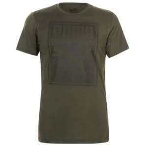 Puma Box QT T Shirt Mens - Forest Night