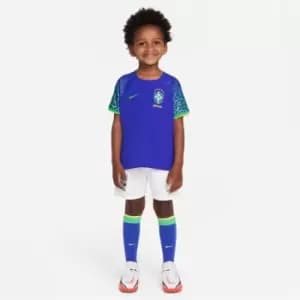 Nike Brazil Away Minikit 2022/2023 Infants - Blue