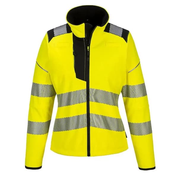 Portwest PW3 Womens Hi Vis Softshell Jacket PW381YBRL Colour: Yellow / Black