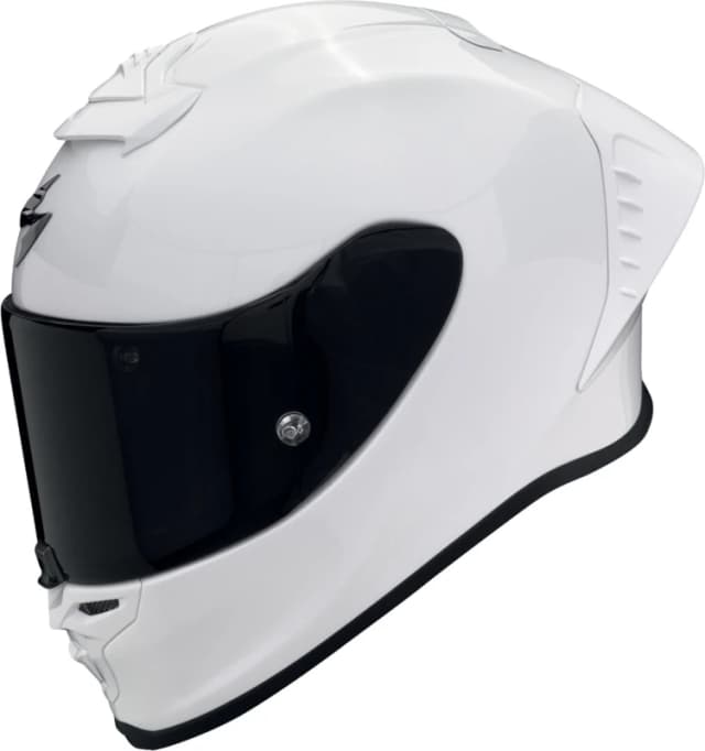 Scorpion EXO-R1 Evo Air FIM Racing #1 Solid Pearl White Full Face Helmet Size XL