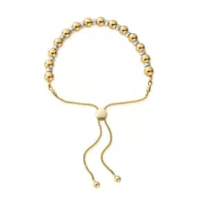 ChloBo GMBBCOA Women's Two Tone Sparkle Ball Adjustable Bracelet