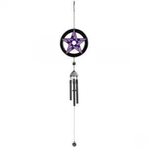 Purple Pentagram Windchime