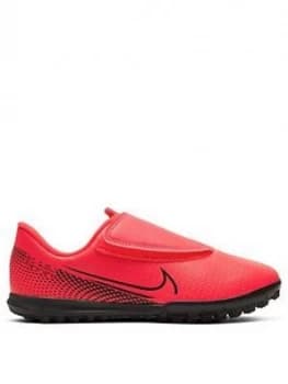 Nike Junior Mercurial Vapor 12 Club Astro Turf Football Boots - Red/Black, Size 13