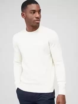 BOSS Kanovano Crew Neck Jumper - Light Beige, Light Beige, Size XL, Men