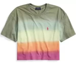 Polo Ralph Lauren Ombre Crop t Shirt - Multi