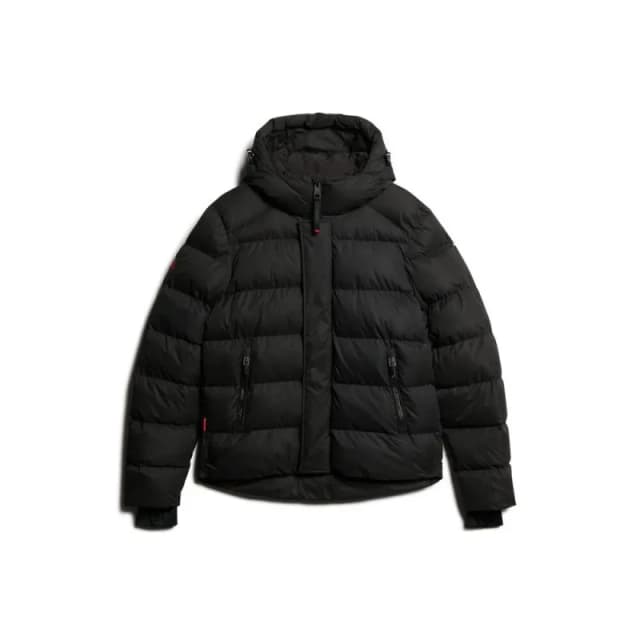 Superdry Hooded microfiber puffer jacket Superdry Noir Male M