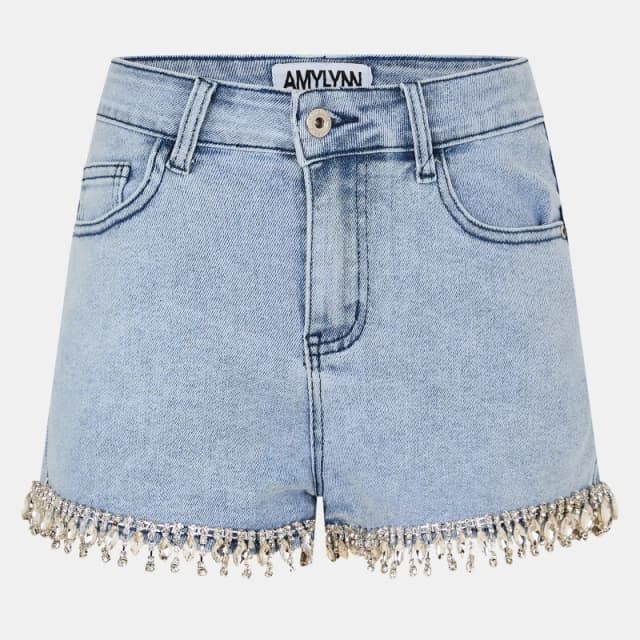 AmyLynn Womens Long Sleeve Denim Shirt Blue female 6 (XS)