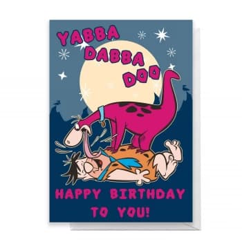 Flintstones Happy Birthday Greetings Card - Giant Card