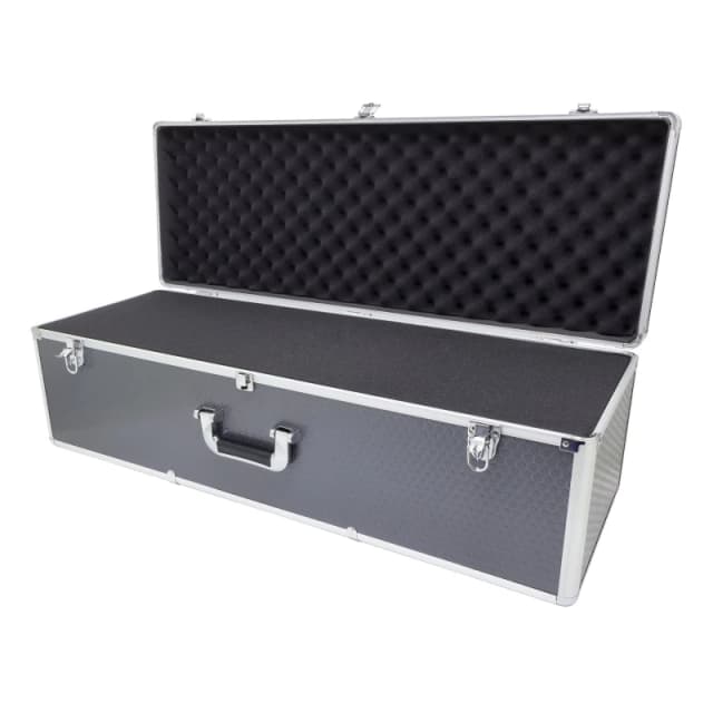 Maplin Plus Aluminium 270 x 850 x 295mm Flight Case - Black