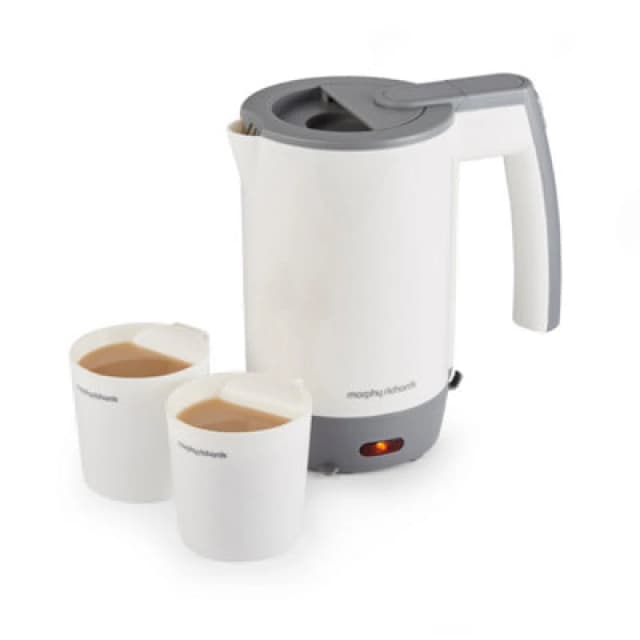 Morphy Richards Compact Travel Kettle in White Size: 500ml White 500ml Unisex 5056765400383