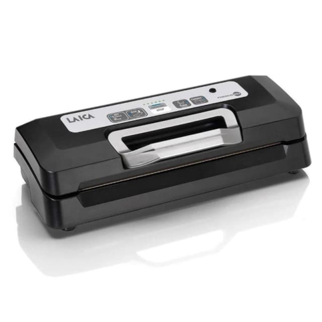 LAICA Bag Sealer Heat Seal & Food Vacuum Sealer Machine, Extra Bags Black