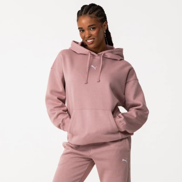Puma Ess Oversized Hoodie Fl Hoody Womens - Pink Pink 8