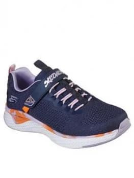 Skechers Girls Solar Fuse Trainers - Navy