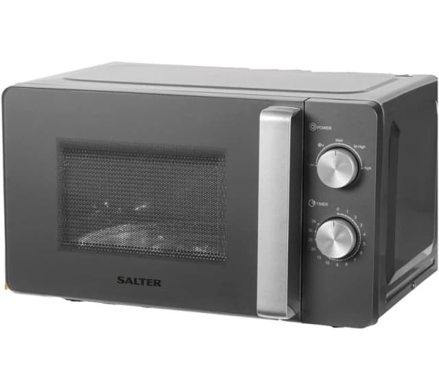 Salter Cosmos EK5652F 20 Litre 26cm High, Freestanding Small Standard Microwave Oven - Silver