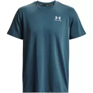 Under Armour M Logo Emb Heavyweight Ss - Blue