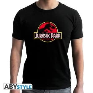 Jurassic Park - Logo Mens Small T-Shirt - Black