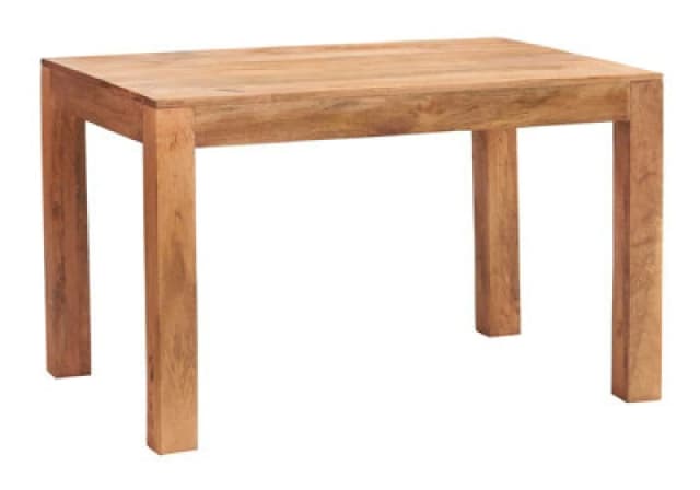 Buttercup Farm Toko Light Mango Small Dining Table - Solid Mango Wood - L80 X W120 X H76 Cm
