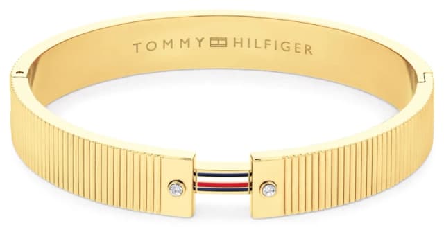 Tommy Hilfiger 2781046 Stripes Chunky Gold-Tone Bracelet Jewellery