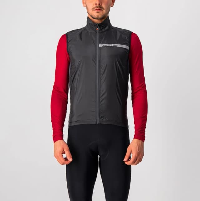 Castelli Squadra Stretch Gilet 2XL Light Black/Dark Grey - Cycles UK