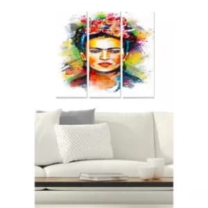 MDF7436501594510 Multicolor Decorative MDF Painting (3 Pieces)