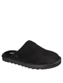 Skechers Renten Open Back Slipper, Black, Size 9, Men