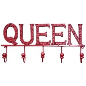 Red Queen 5 Hook Wall Unit
