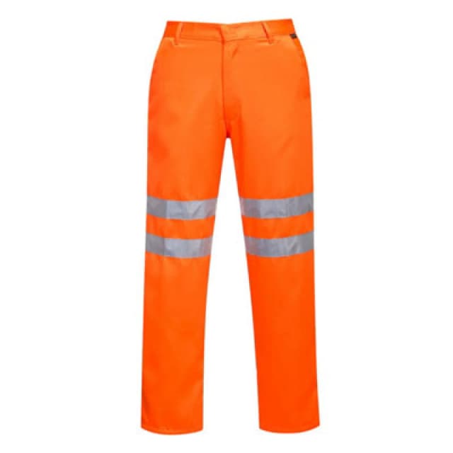 Portwest Polycotton Hi Vis Trousers RT45ORR5XL Colour: Orange
