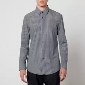 BOSS Black P-HANK-S Checked Jersey Shirt - 42/16.5