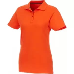 Elevate Womens/Ladies Helios Short Sleeve Polo Shirt (L) (Orange)