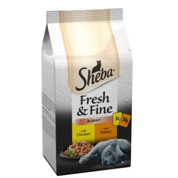 Sheba Fresh and Fine Poultry Cat Food 6 x 50g