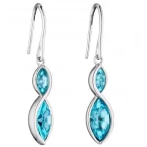 Twist Nevette Aqua Bohemia Crystal Earrings E5801A