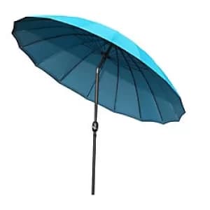 Outsunny Sun Umbrella 84D-103BU Metal, Glass Fiber, Polyester Blue