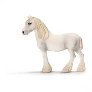Schleich Farm World Shire Mare Toy Figure- White