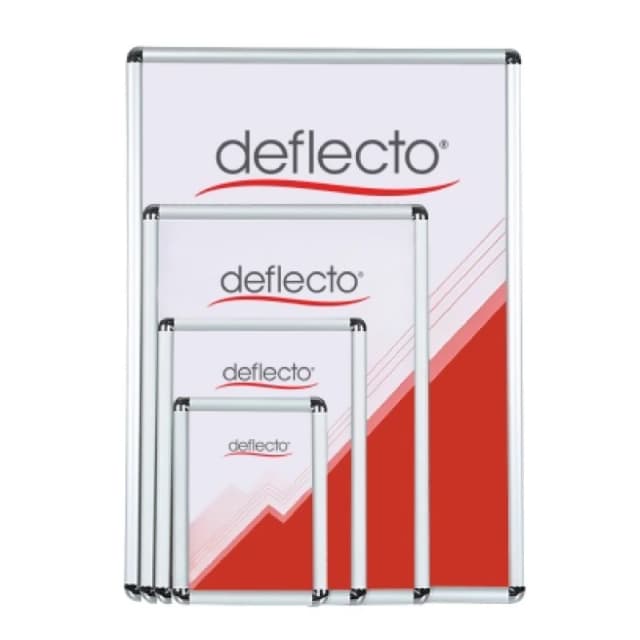 Deflecto Rounded Corner A3 Snap Frame Silver