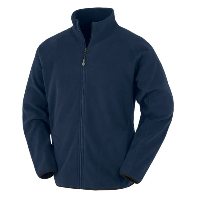 Result Result Men Microfleece Jacket in Navy Size: Small Navy S Male 5059699838604