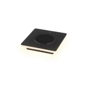 Zanzibar Table Lamp With Mobile Phone Induction Charger, 6W LED, 3000K, 450lm, Sand Black